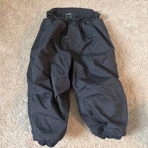 Kids Black Snow Bottoms